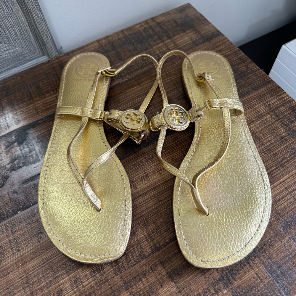 Gold Tory Burch Sandals